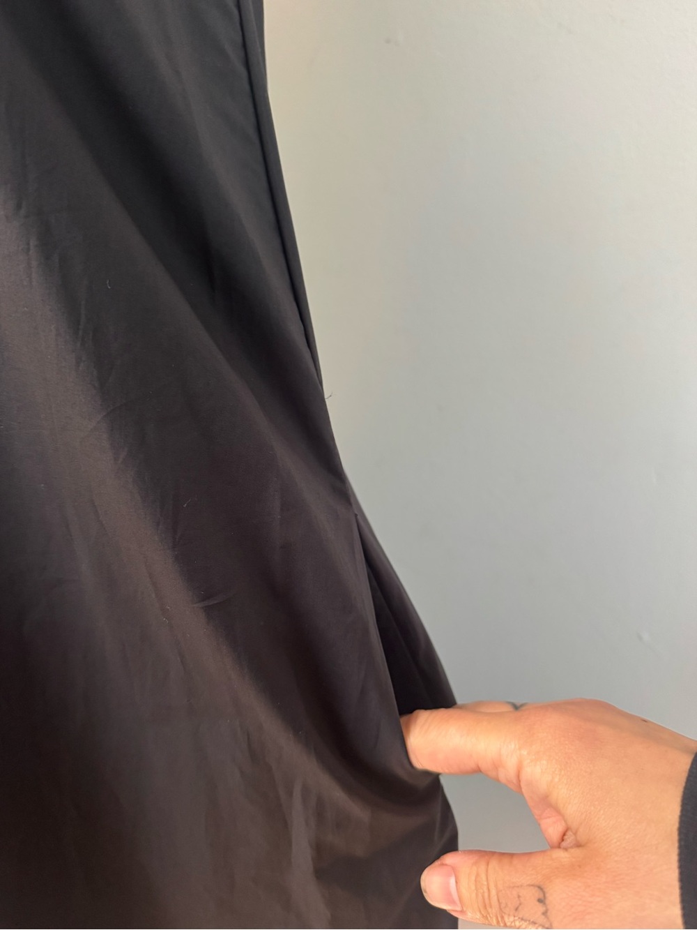 EMC black cotton maxi sack of a dress size SMALL - Picture 6 of 10